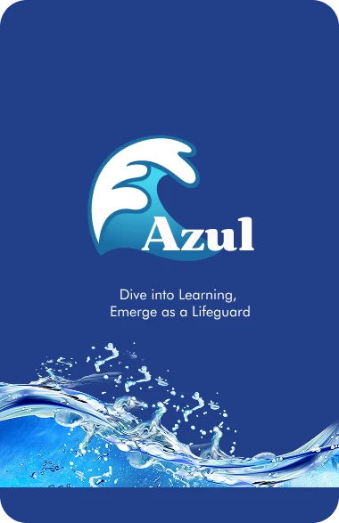 Azul lifeguard training app splash screen